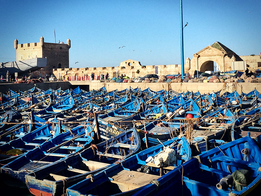 Essaouira barcas puerto 1001Tours Morocco