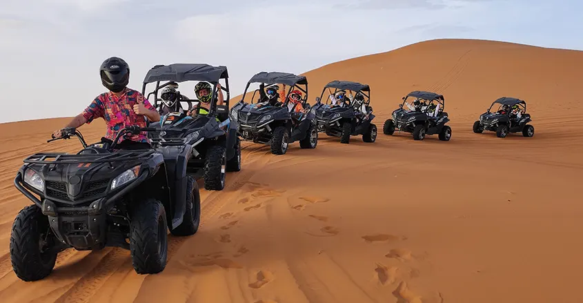 Viajes Marruecos foto quads en las dunas